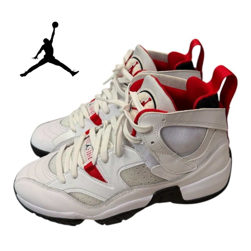 Jordan Jumpman Two Trey 'White University Red' Men's DO1925-160 Sneakers 9 - Picture 2 of 6
